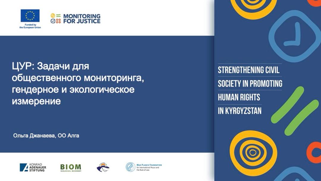 ЦУР: Задачи для общественного мониторинга, гендерное и экологическое измерение